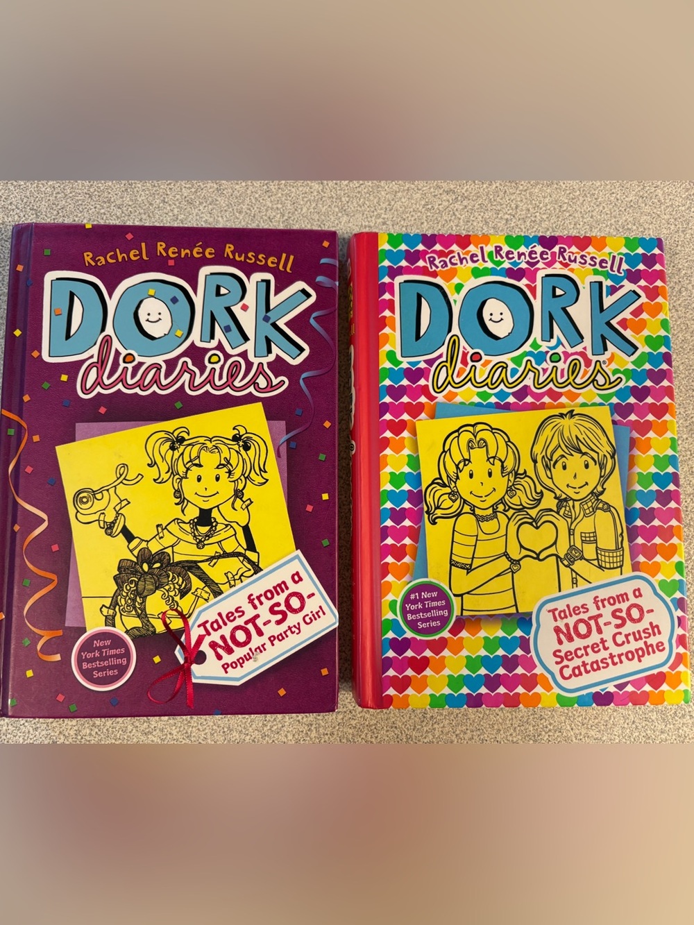 (2/$30) Dork Diaries Kids Hardcover Book Set by Rachel Renée Russell